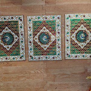 Four Indian placemats